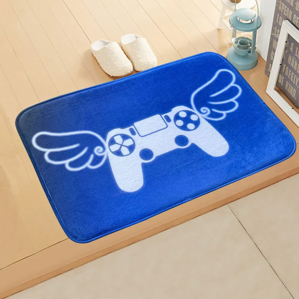 Cartoon Game Console Printed Entrance Door Mat Bedroom Balcony Bathroom Area Rug Floor Mats Anti-slip Carpet for Living Room