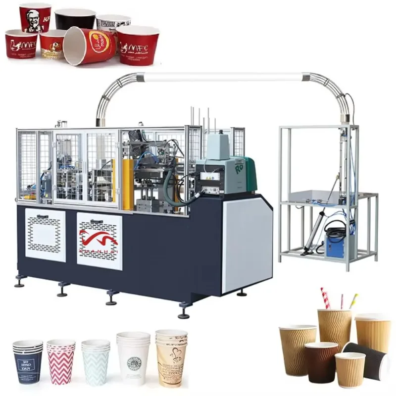 High Speed Automatic Paper Cup Making Machine 90z-220z Disposable Double Wall Paper Cup Making Machines For Small Businesses