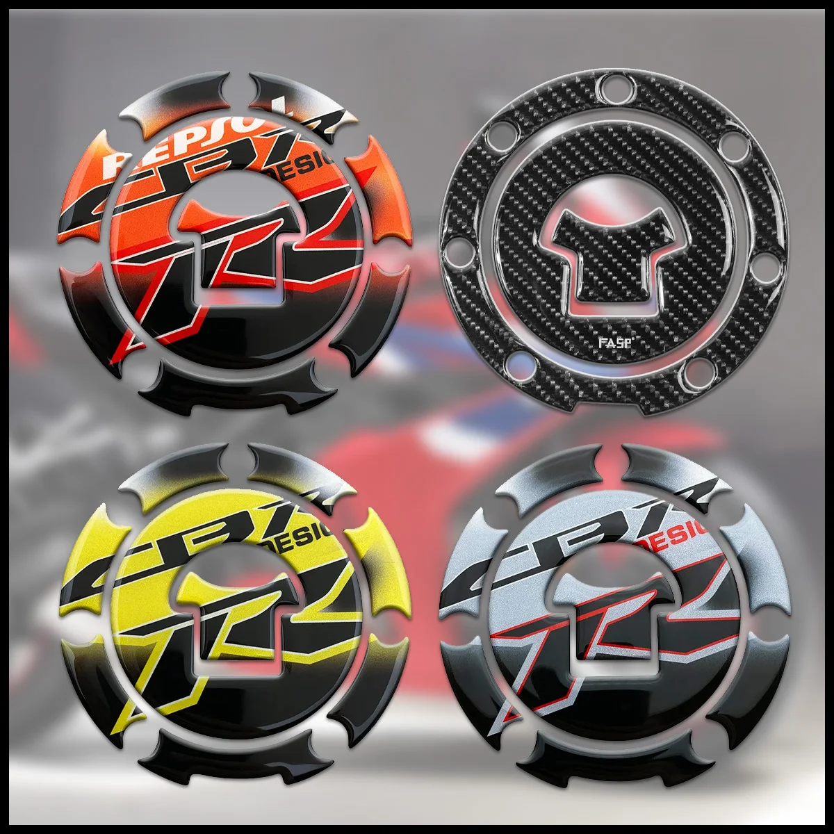 

7 отверстий 3D эпоксидный гель наклейки на крышку топливного бака защитные аксессуары для мотоциклов наклейка для CBR1100XX CBR900RR CBR 600 F4I 1100RR