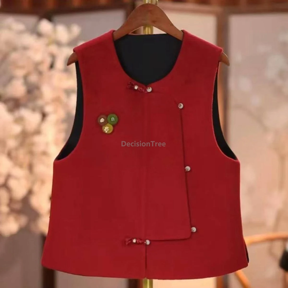 

2026 classical graceful temperament chinese vest improved spring festival qipao vest fashionable versatile high end waistcoat
