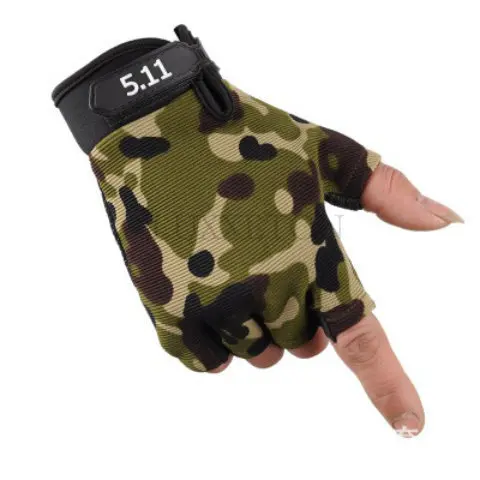 Shooting Fingerless Gloves Half Finger Men Tactical Gloves Anti-Slip Outdoor Sports Bicycle Gloves Riding Gloves