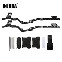 INJORA LCG Carbon Fiber Chassis Kit Frame Girder for 1/24 RC Crawler Axial SCX24 Jeep Gladiator Dodge Power Wagon