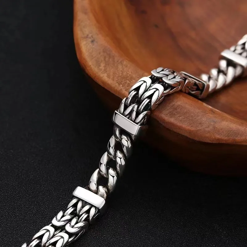 Wholesale S925 Sterling Silver Bracelet Fashion Personality Bracelet Thai Silver Dominant Fashion Men's Bracelet Fashion