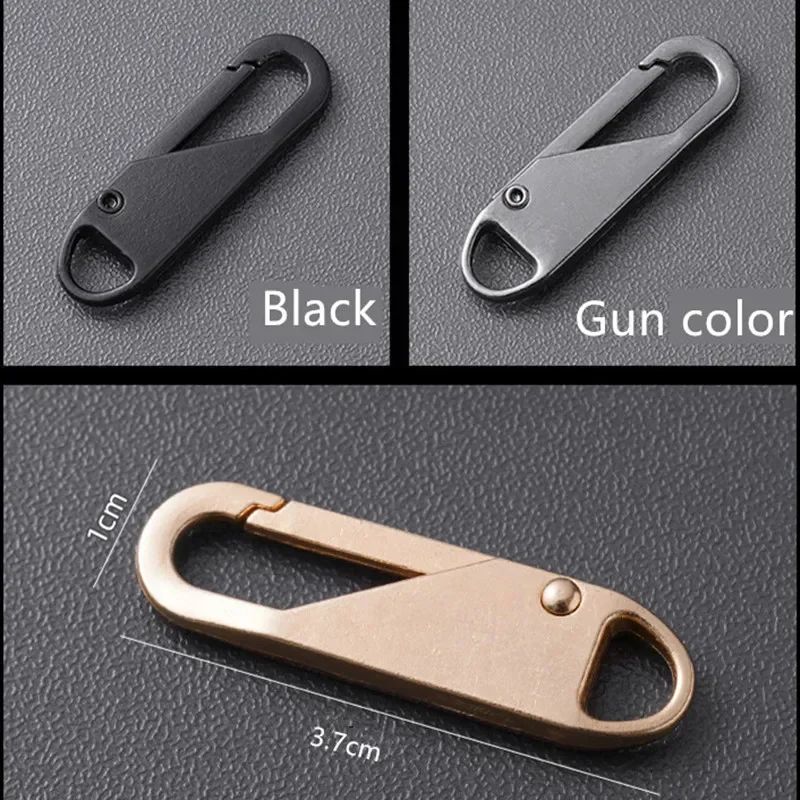 5PCS Nähen Universal Zipper Puller Abnehmbare Metall Zipper Köpfe Reparatur Kits DIY Handwerk Sliders Kleidung Zubehör Konfektion