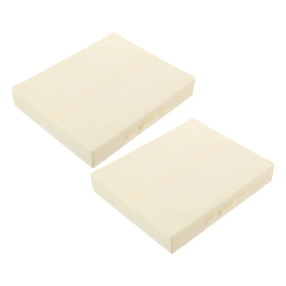 

2 Pcs Double Row Child Boxes Coverslips Abs Tray Microscope Storage Cabinet
