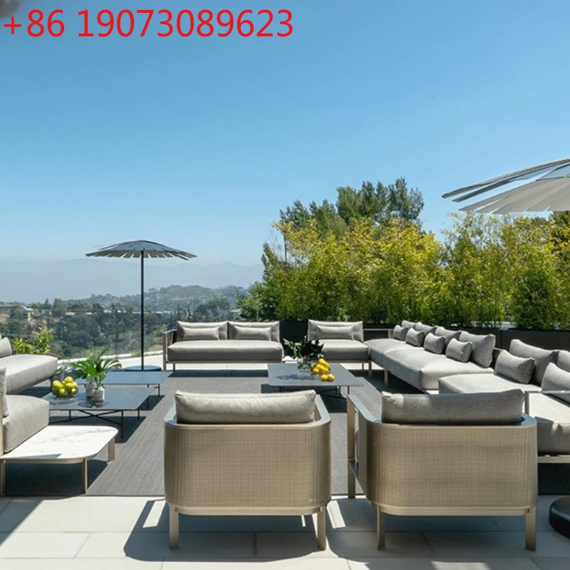 

Italian Style Leisurely Courtyard Villa Garden Sofas Simplicity Luxury Designer