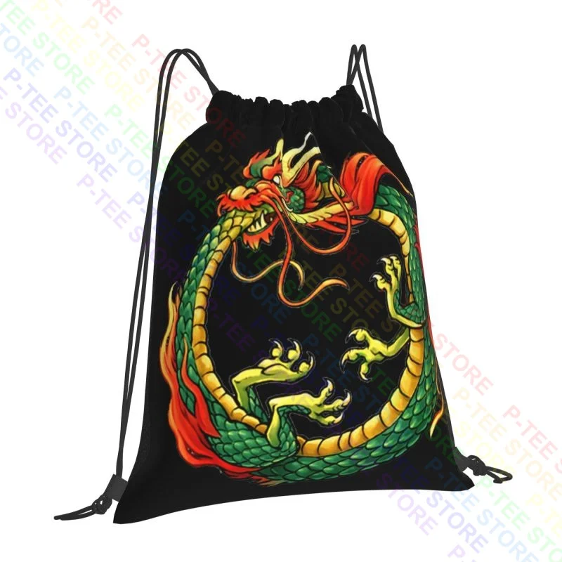 Chinese Dragon Drawstring Bags Gym Bag Print Backpack Personalised Riding Backpack