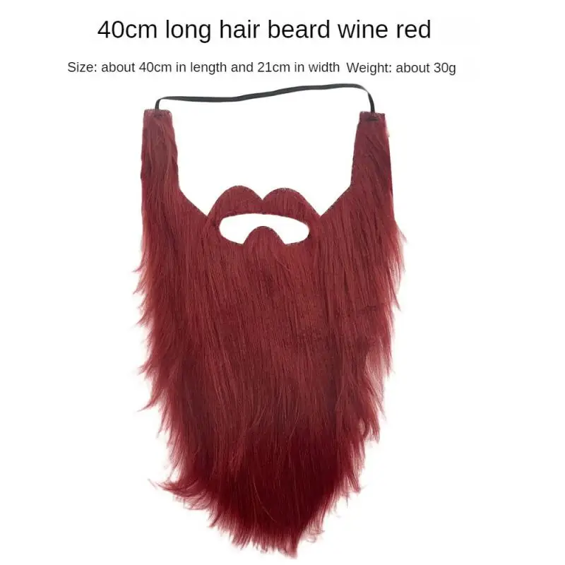 Beautiful Fake Beard Convenient Prom Comfortable Soft Simple Santa Claus Decorations Fashion Holiday Party Santa Claus Home