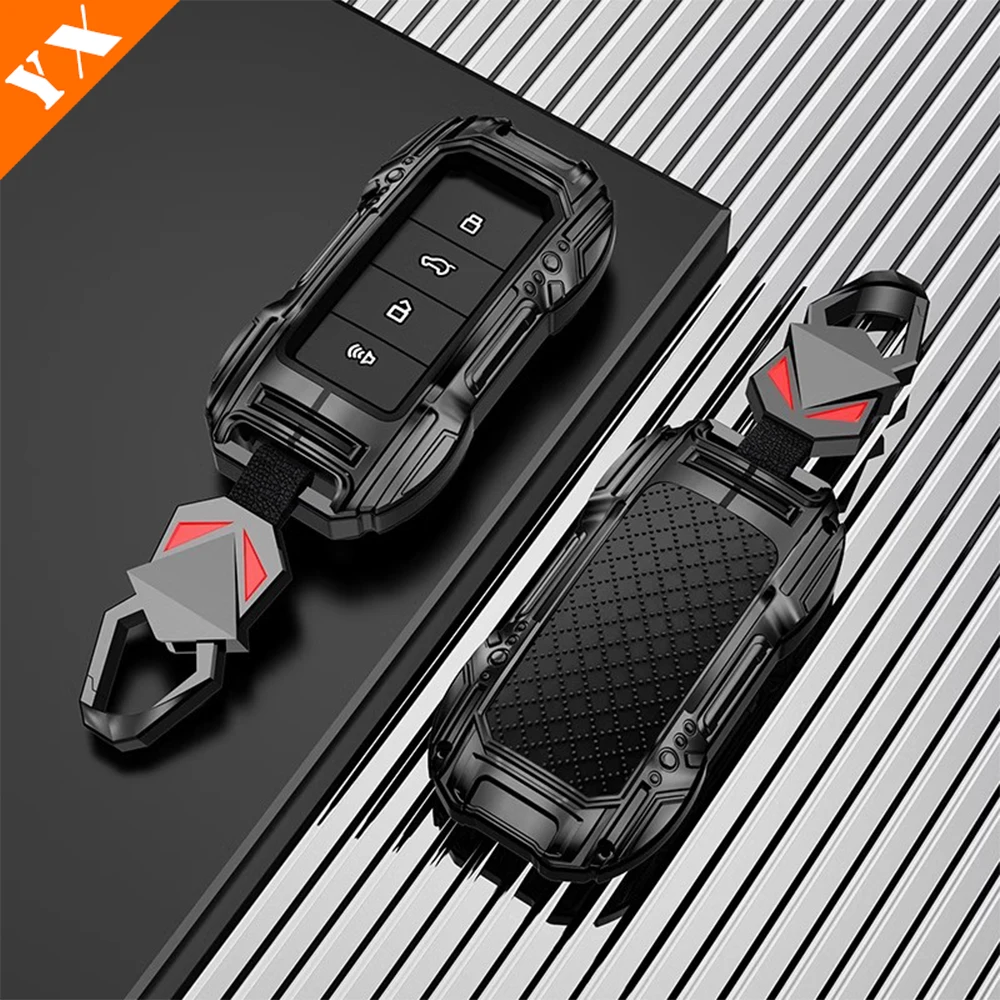 

For Haval H9 2024 2025 Accessories Kirsite Car Remote Control Key Case Cover Shell Keychain Garnish Trim Cover