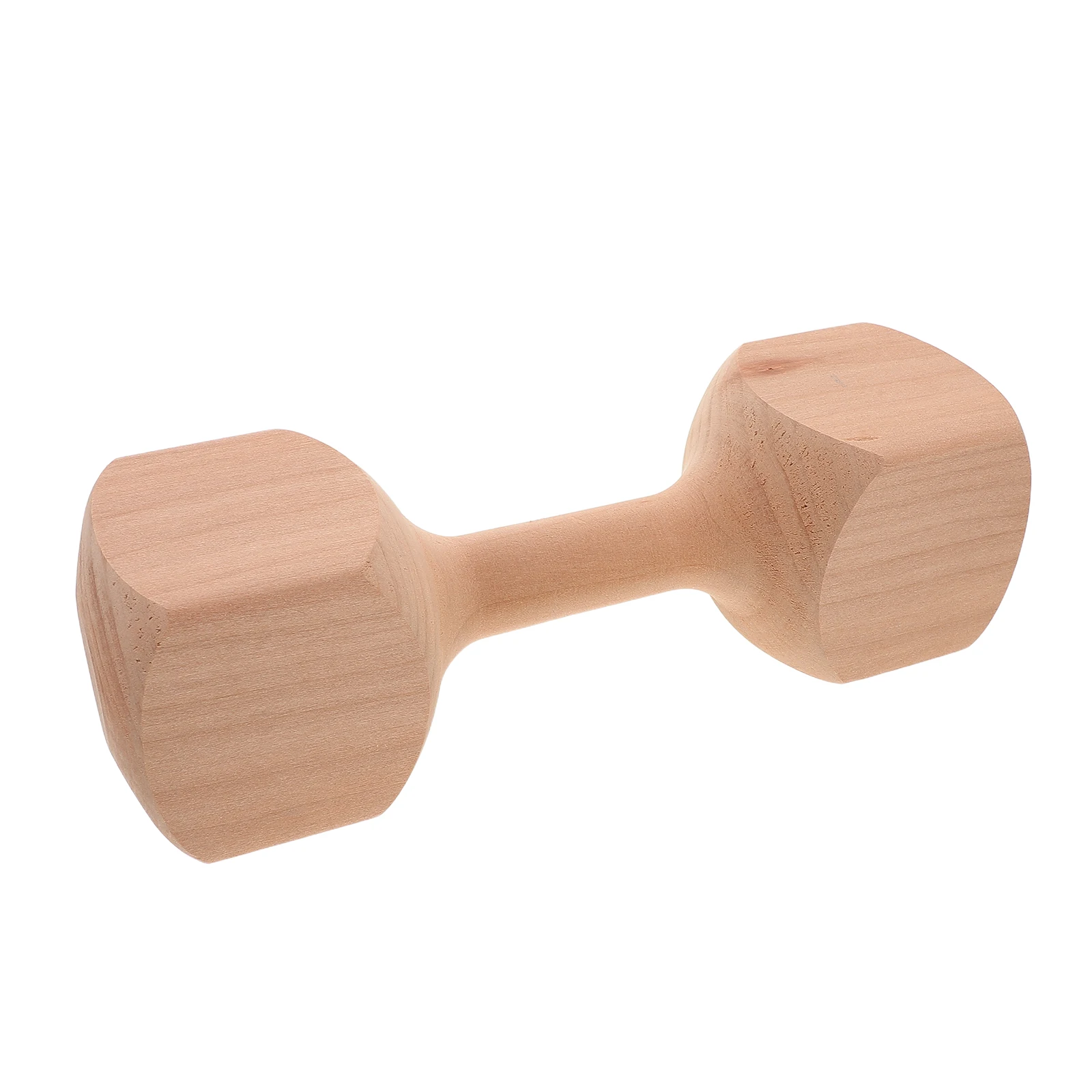 

Children Fitness Gym Dumbbell Chew Toy For Dogs Equipment Baby Toy Lifting Weights Natural Wood Lightweight Home Kindergarten
