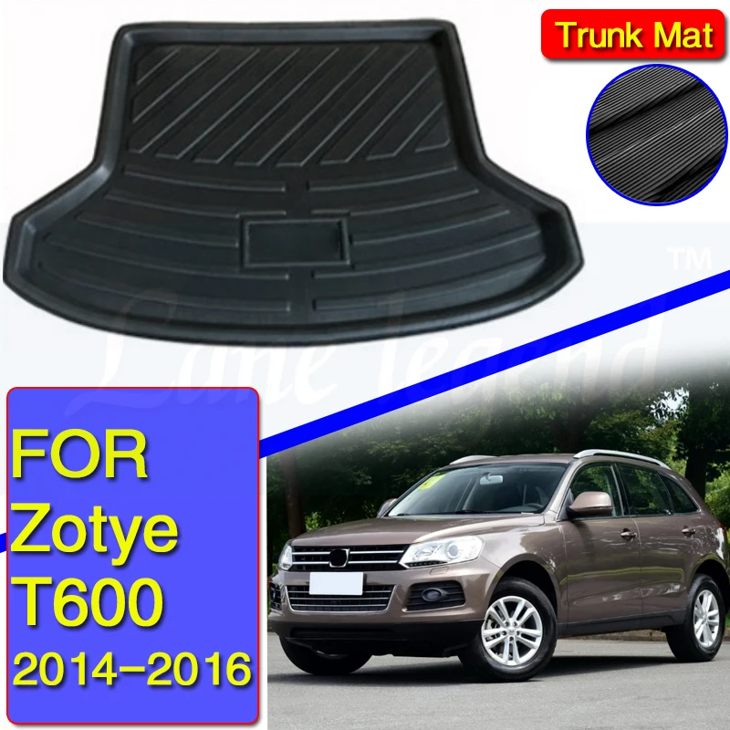 

Boot Mat Rear Trunk Liner Cargo Floor Tray Carpet Guard Protector Non-slip Waterproof Car Accessories For Zotye T600 2014-2016