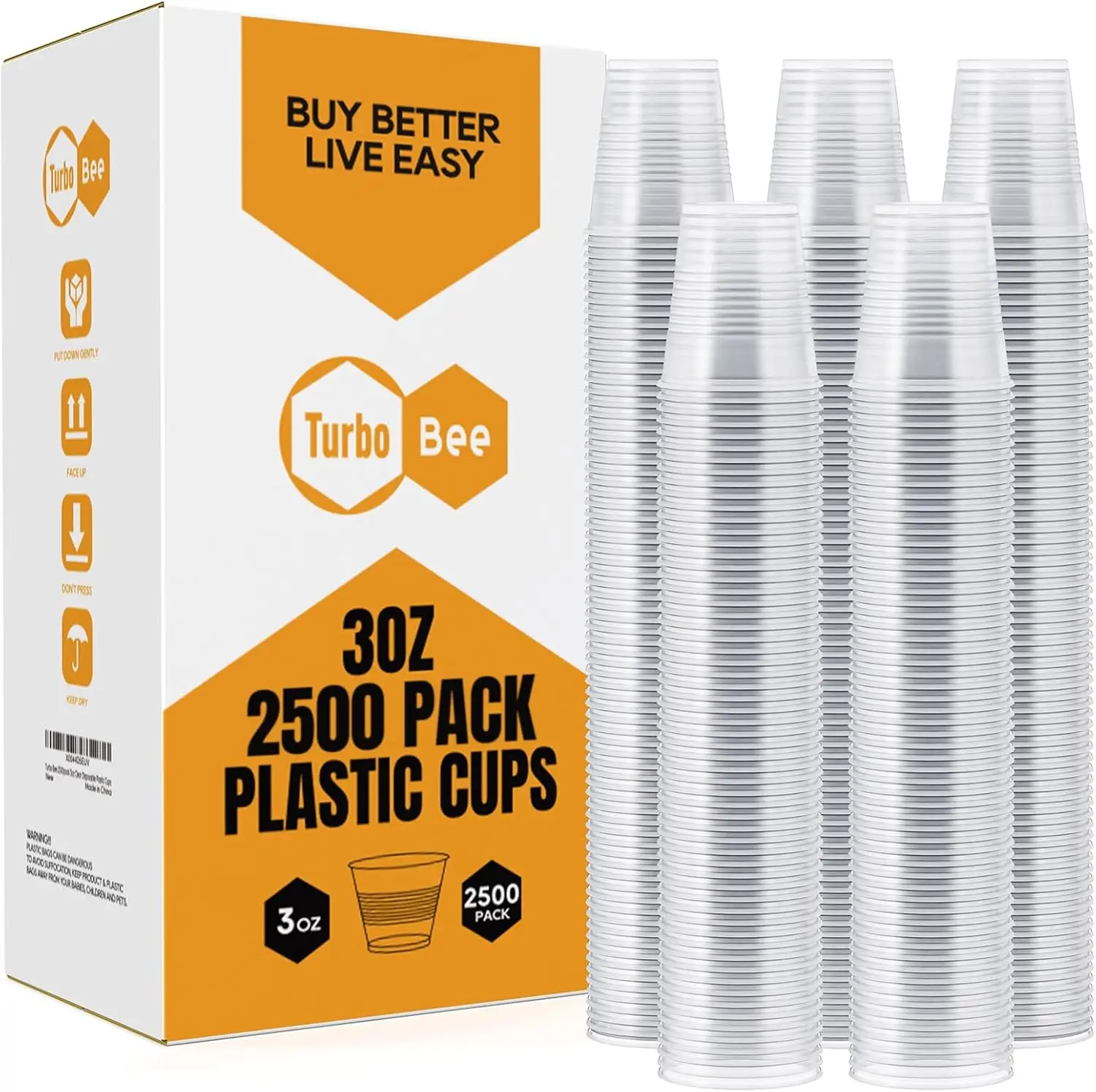 

2500Pack 3oz Plastic Cups,Disposable Mouthwash Cups,3 Ounce Small Tumblers Ideal for Drinking Tasting, Food Samples