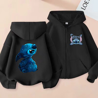 Zip Up Sweatshirts Stitch Hoodie Children Cartoon Clothes Kid Girl Boy Lilo and Stitch Sweatshirt Zipper Hoody Baby Casual Top