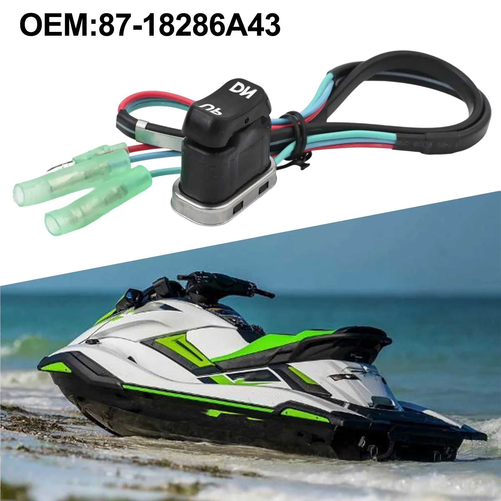 for Power Switch Yacht for mercury for outboard Black Tilt for Trim Switch Non-deformation Replacement Installation