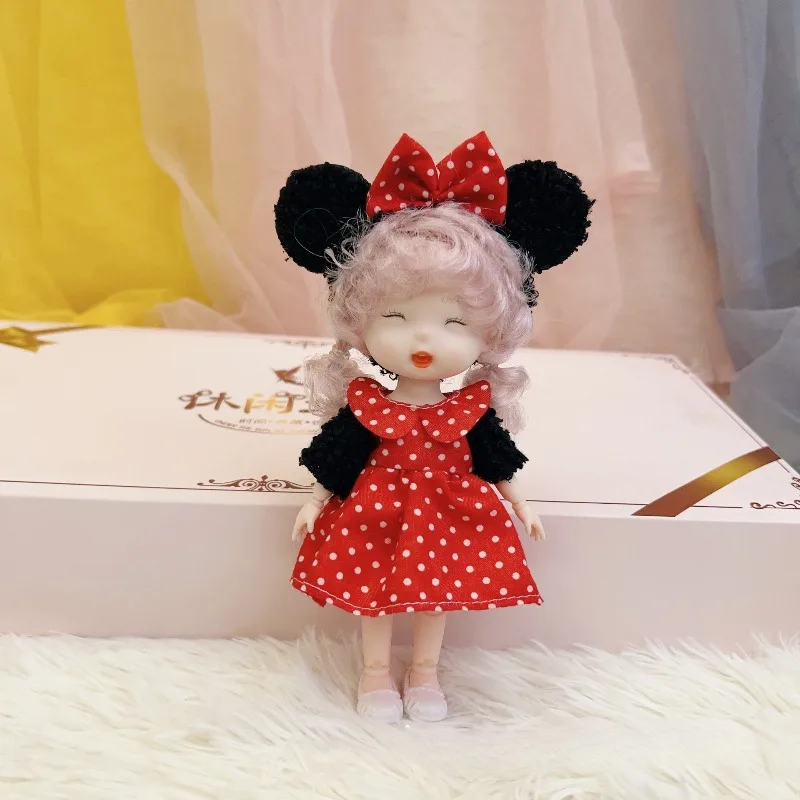 المد اللعب 16 سنتيمتر لطيف أفخم دمية محاكاة BJD دمية فتاة الفينيل دمية لعب الأطفال