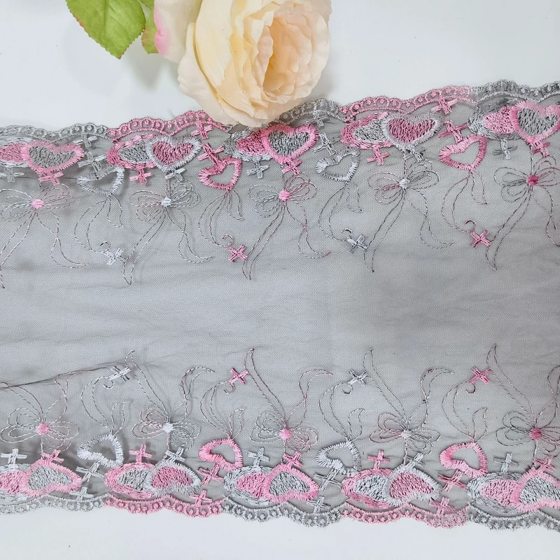 

40Yards Bilateral Hearts Lace Trim Skirt Hem For Clothing Accessories Lingerie Dress Sewing Lace 2025