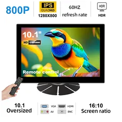 HOWENS 10.1-inch Industrial Trader Monitor HD 1280X800 IPS Display Signal Supports 1920*1080 VAG HDMI AV BNC Sereen TV Viewing