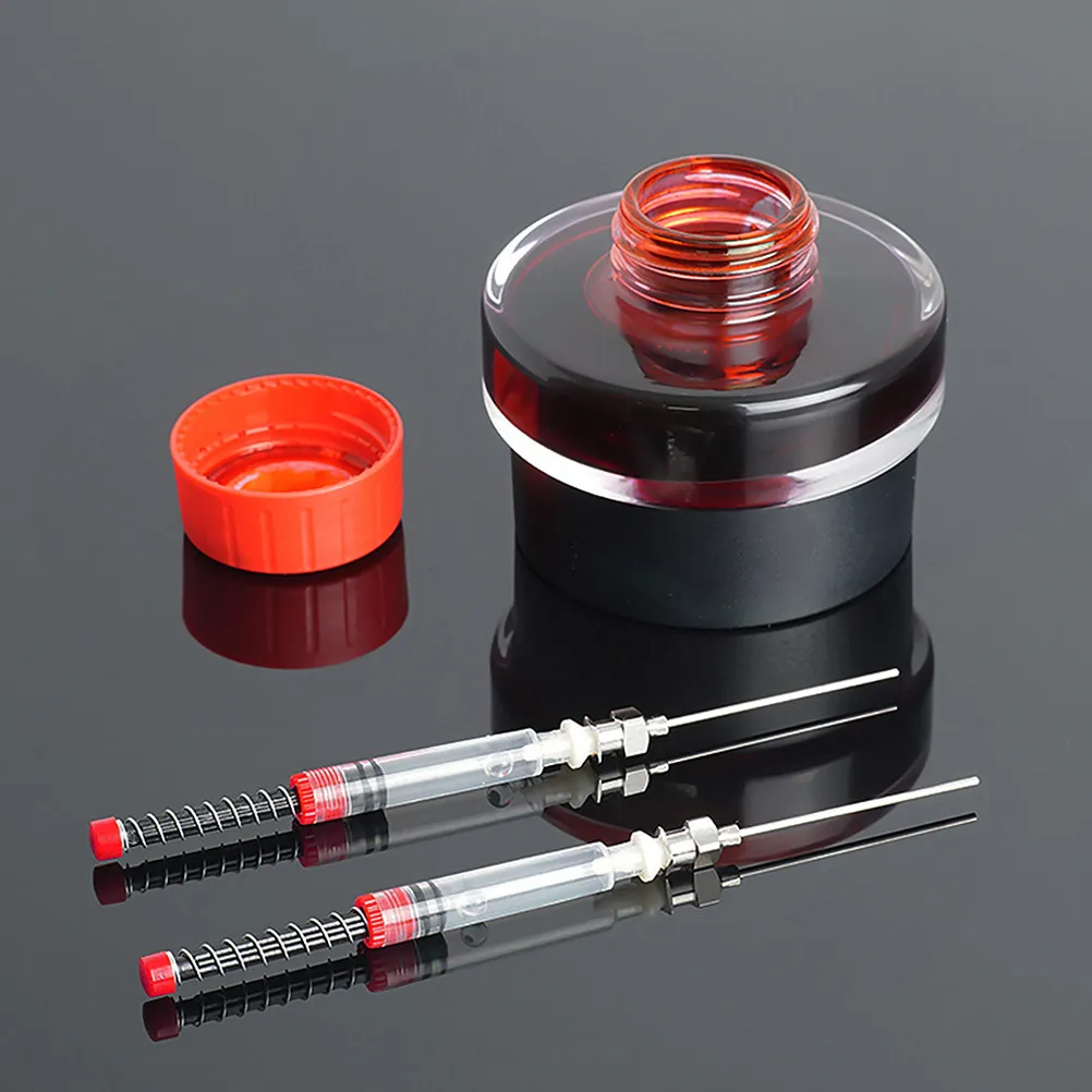 

12Pcs Pen Ink Syringe Fountain Pen Ink Absorber Sturdy Plastic Steel Ergonomic Design Lightweight Convenient Use