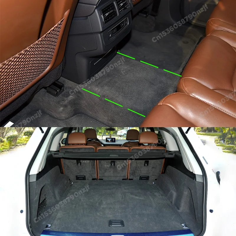 Lutehil Car floor mats for Audi Q7 (5-Seat) 2016 2017 2018 2019 Car Trunk Mat auto foot Pads carpet cover interior accessories