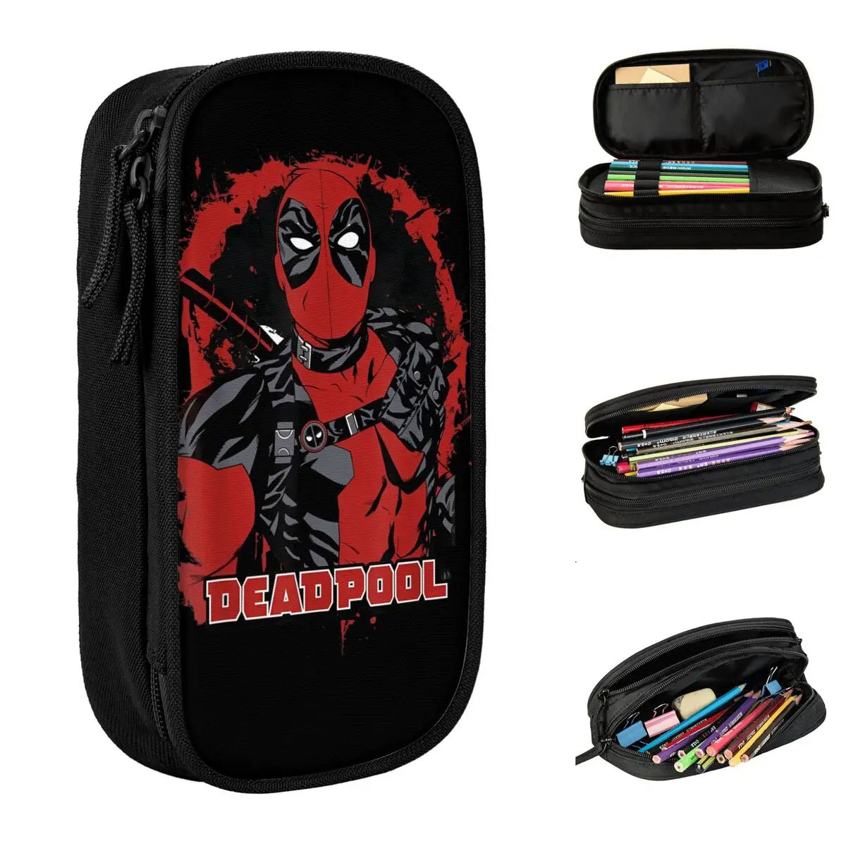 New Deadpool Hero Movie Pencil Case Super Hero Pencilcases Pen Box Student Big Capacity Bags Students School Gifts Stationery