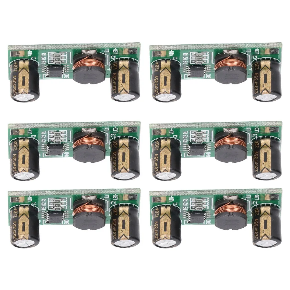 

6 шт. модулей светодиодных драйверов 3 Вт/2 Вт, вход DC 5-35 В, модуль постоянного тока с регулировкой яркости PWM, модуль светодиодов с управлением PWM 700 мА