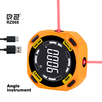 RZ Laser Angle Finder Digital Inclinometer 3-in-1 Line Protractor 4X90 Degree Angle Gauge Level With Laser Horizontal Vertical