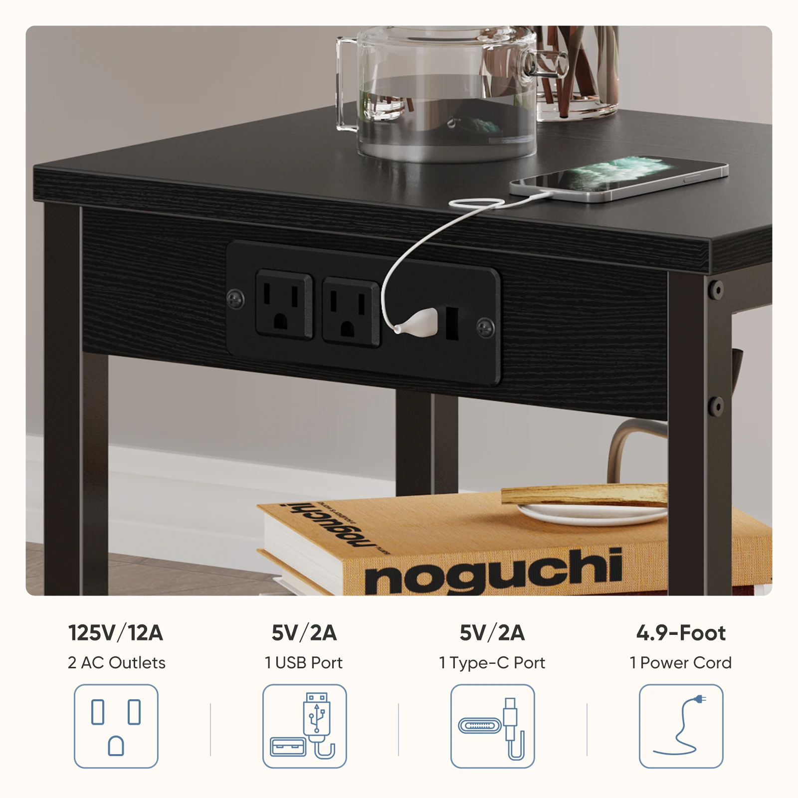 living room side table usage