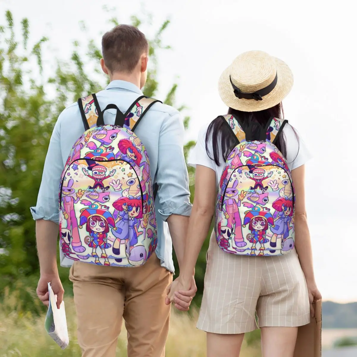 Sac à dos numérique LYus pour garçons et filles, sacs de livre scolaire pour enfants, sac à dos Pomni Jax, sac d'école primaire alth, sacs d'extérieur