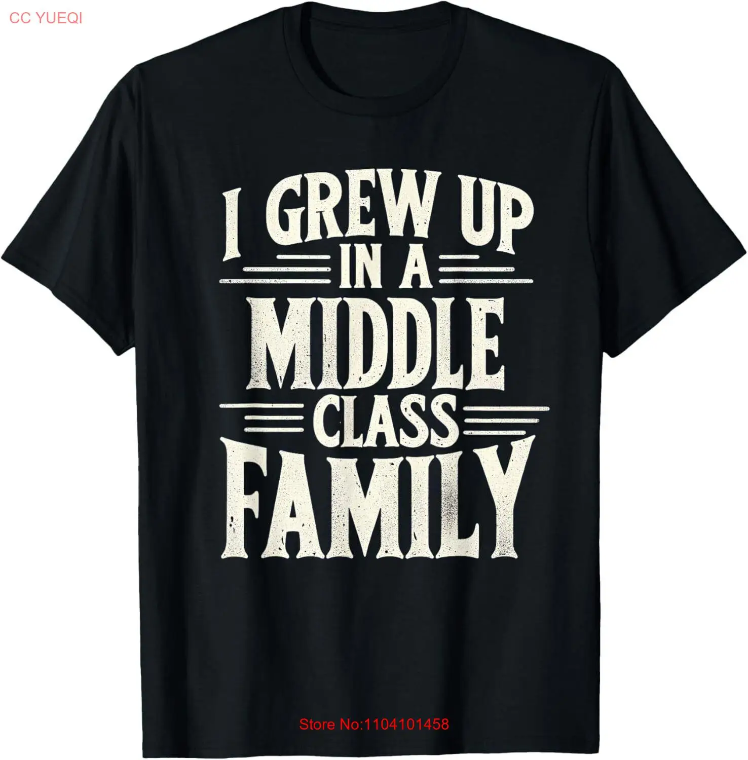 I Grew Up In a Middle Class Family Kamala Harris 2024 T-Shirt