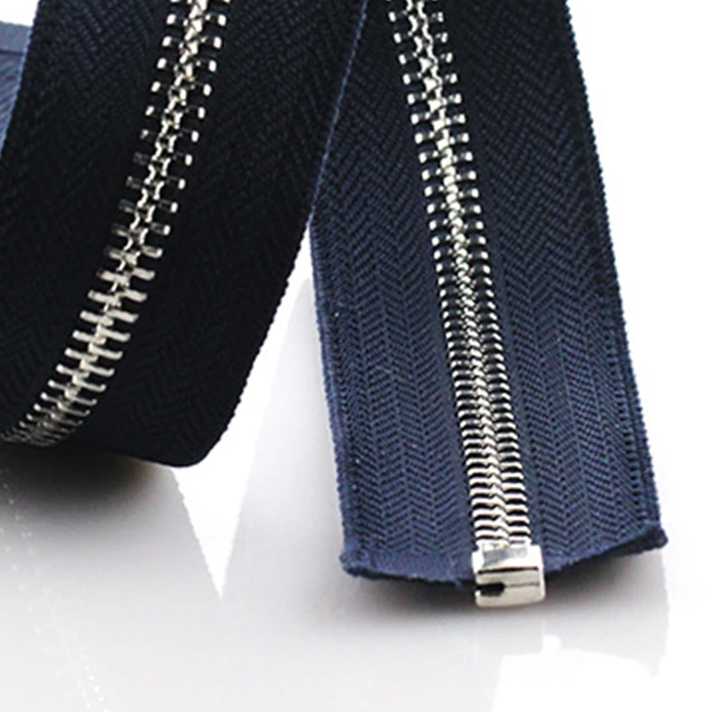 55/65/75cm 5# Open-End Auto Lock Metal Zipper DIY Handcraft For Clothing Pocket Garment Shoes Sewing Accessory