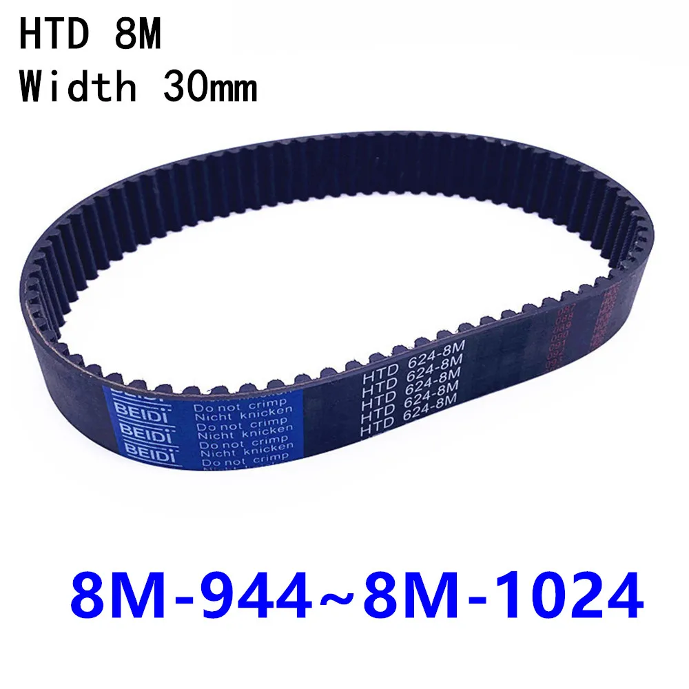 

HTD-8M Closed Loop Rubber Belts synchronous belt width 30mm HTD8M-944 952 960 968 976 984 992 1000 1008 1016 1024 Cinto síncrono