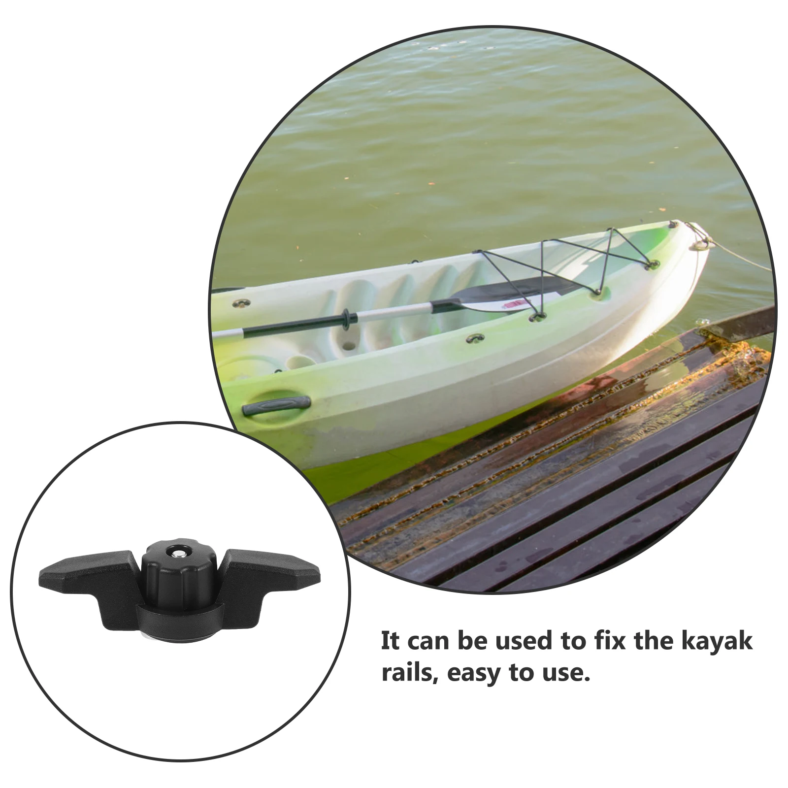 

Multifunctional Plastic Track Base Cleat Durable Rope Holder for Kayak Canoe Accessories Boat Parts Marine Supplies