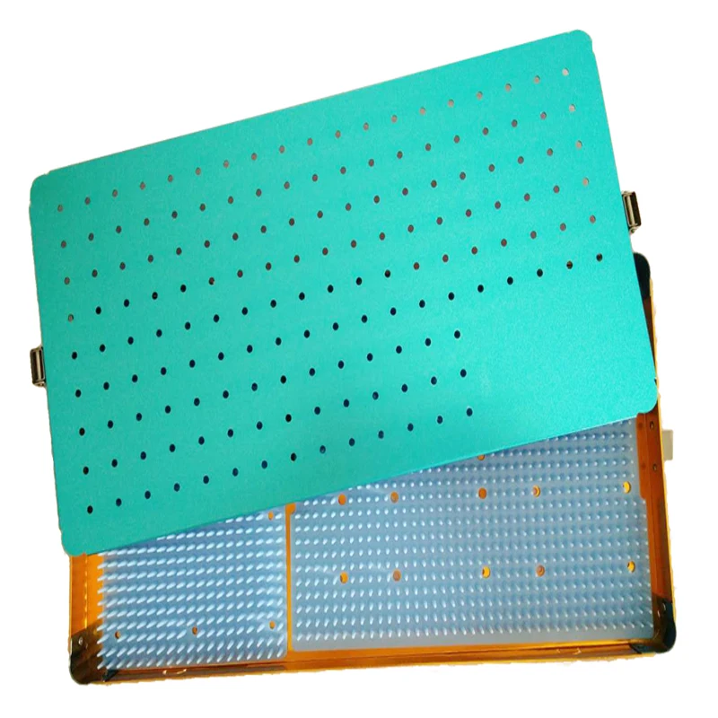 압력 및 고온 방지 기기 소독 상자 대형 스테인레스 스틸 알루미늄 합금 흡입 흡입 바늘