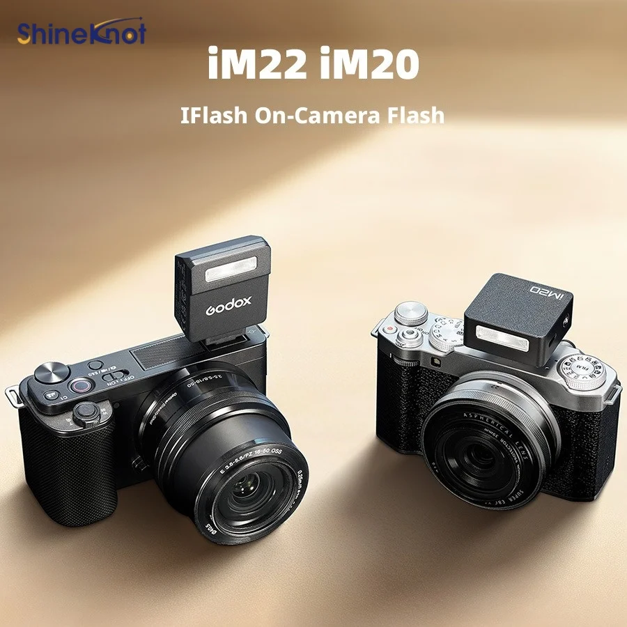 SHINEKNOT Camera Universal Set-Top Flash Lightweight Photography Light Mini Led Dslr Mirrorless Camera Fill Light Rechargeable