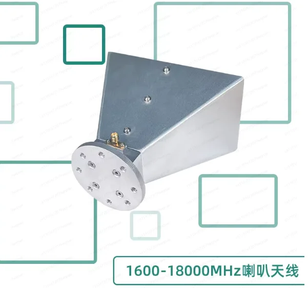 1.6-18GHz 16dBi Broadband Dual-Ridge EMC Horn Antenna – For Microwave Anechoic Chamber & EMI Test Applications