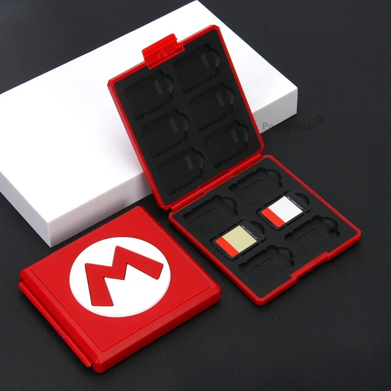Super Mario 12-in-1-Spielkartenetui für Switch OLED, tragbare Spielkarten-Aufbewahrung, Kartenhalter-Box für NS Switch Lite, Geschenke, Neu