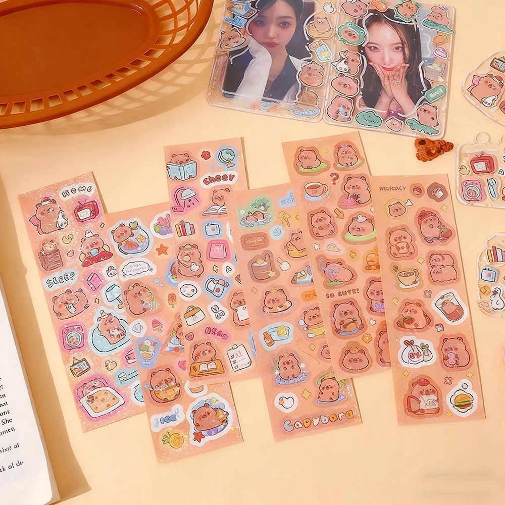 Kapibala Sticker Decorative Stickers For  Gifts Diy Bookkeeping Hand Account