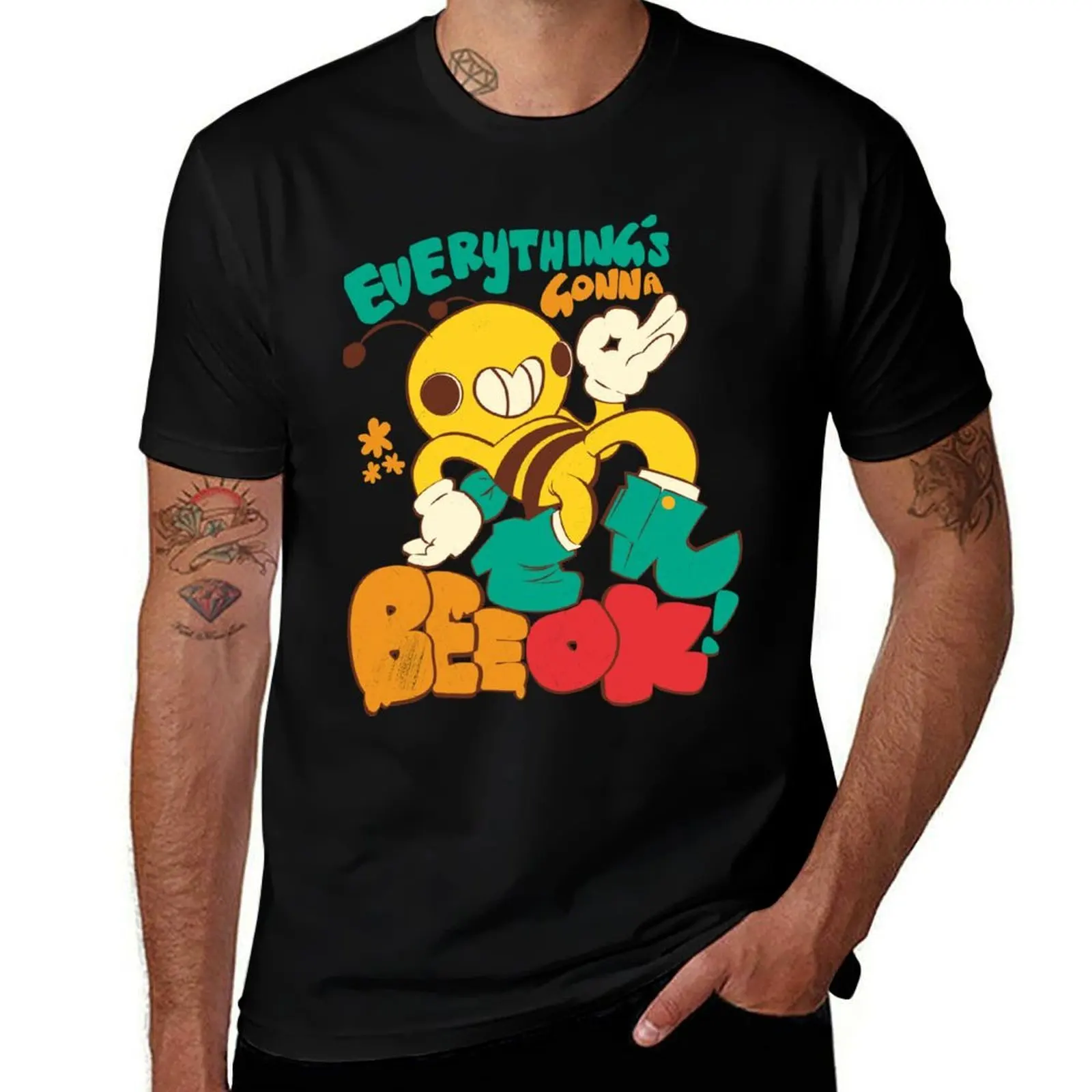 Everything's gonna Bee OK! by Indigo East T-Shirt Lightweight Running T-Shirt