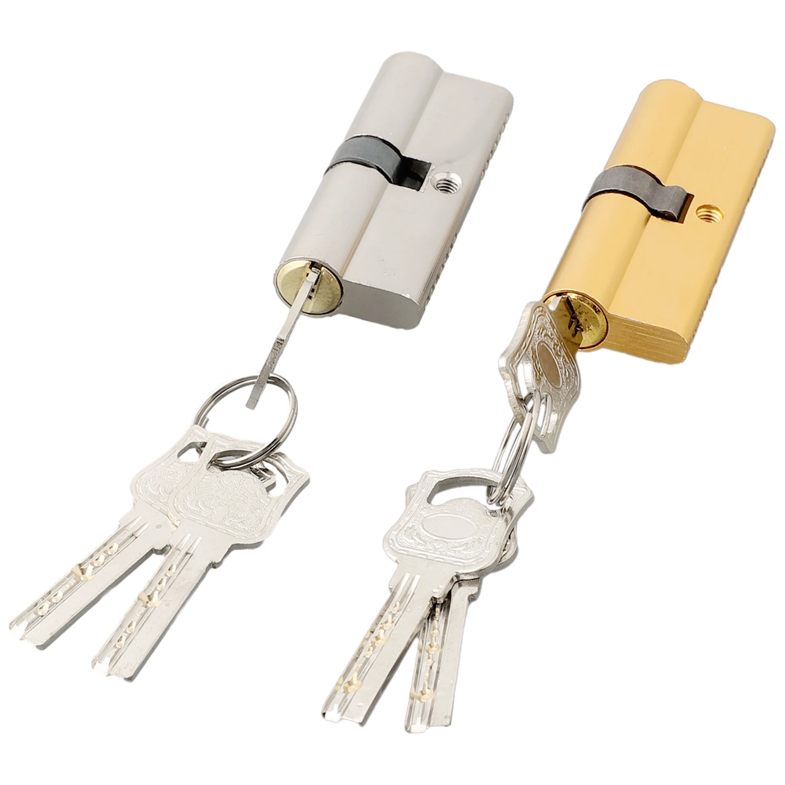 Security Lock Cylinder Double Lock Door Security Long-lasting Performance Rust Resistant 70*29mm Door Protection