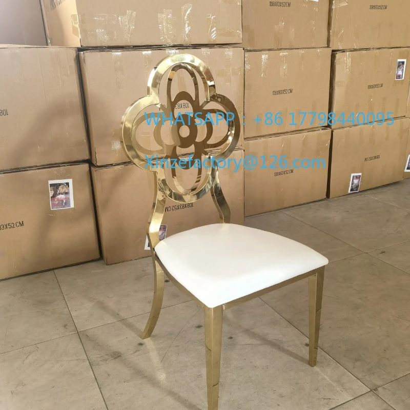 Silla personalizable del restaurante del banquete de boda del hotel del acero inoxidable