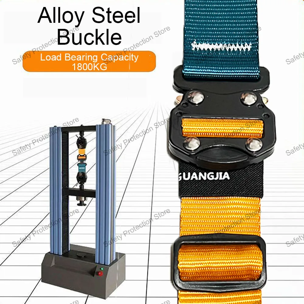 Full Body High Altitude Work Safety Harness Five-point Safety Belt Rope Outdoor Climbing Training Construction Protect Equipment