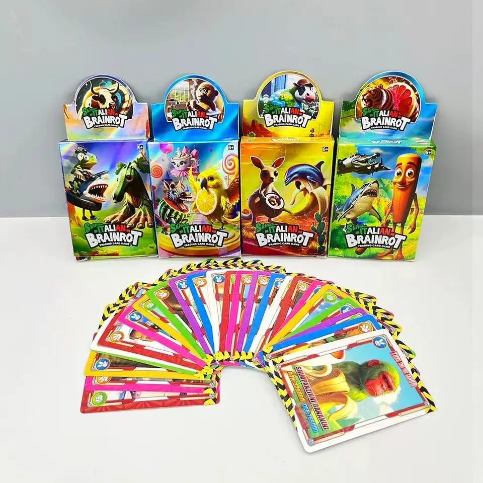 24Pcs Italian Brainrot Cards Trading Game Tung tung tung Sahur