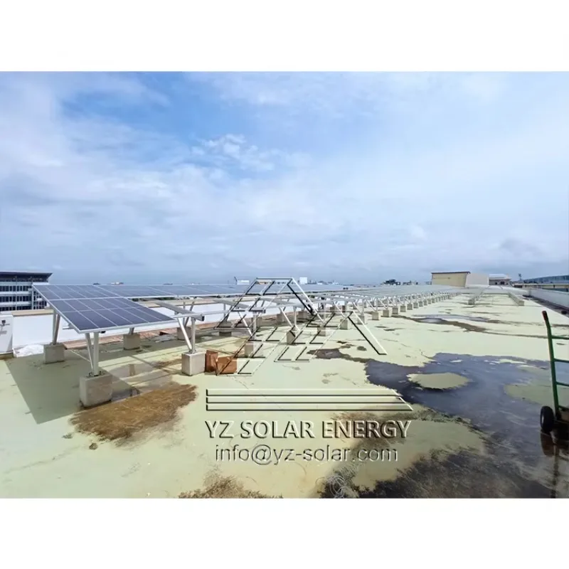 CE Aluminum Solar Panel Pv Mounting System Flat Roof Home Commercial Use Pv Structure Tile Roof Support - Detail 1