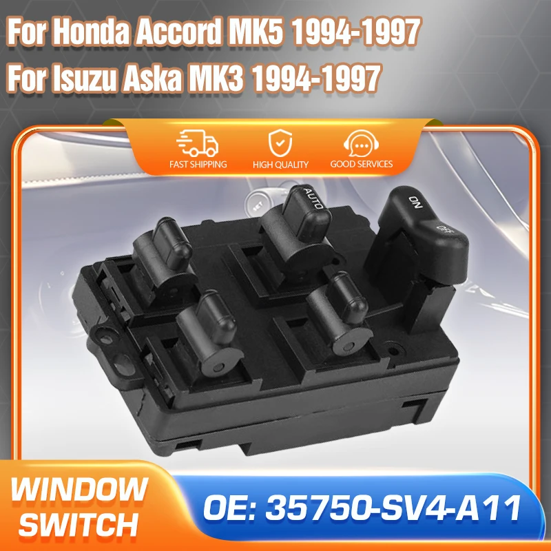 

Auto Electric Power Lifter Window Switch Button For Honda Accord Ⅴ MK5 Isuzu Aska MK3 Ⅲ 1994 1995 1996 1997 35750SV4A11 15 Pins