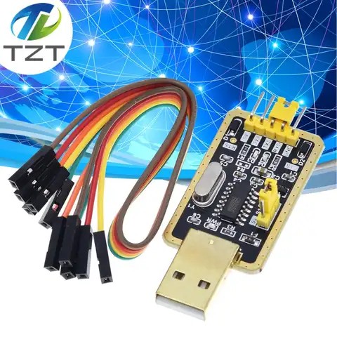TZT CH340 Module Instead of PL2303 CH340G RS232 to TTL Module Upgrade USB to Serial Port In Nine Brush Plate for arduino Diy Kit
