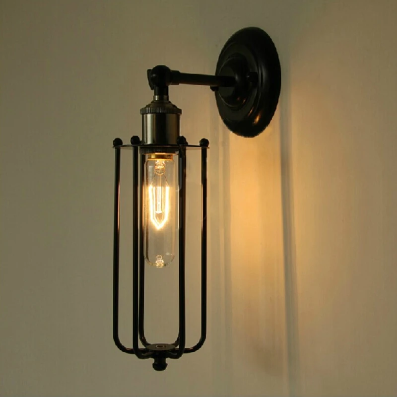 

American Vintage Industrial Wall Light Loft Adjustment Rust Lamp Sconce for Kitchen Bar Living Room Dining Decor Lighting