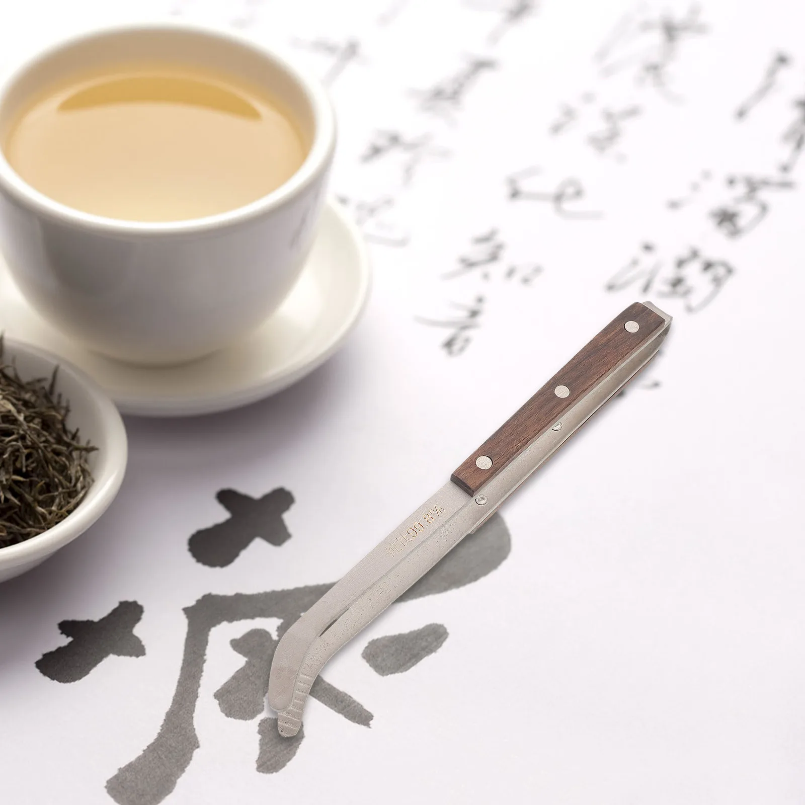 

Tea Tongs Titanium Steel Anti-Scald Bowl Gripper Clip Teacup Clamp Small Portable Kitchen Food Tong Kitchen Tweezers Tea Bag