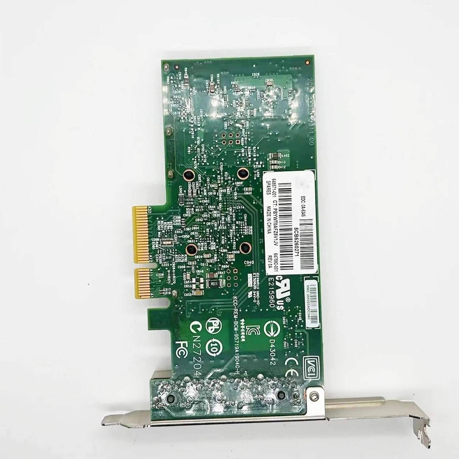 بطاقة شبكة محول إيثرنت 1 جيجابايت 4 منافذ 331T تناسب أجزاء الطابعة HP HSTNS-BN82