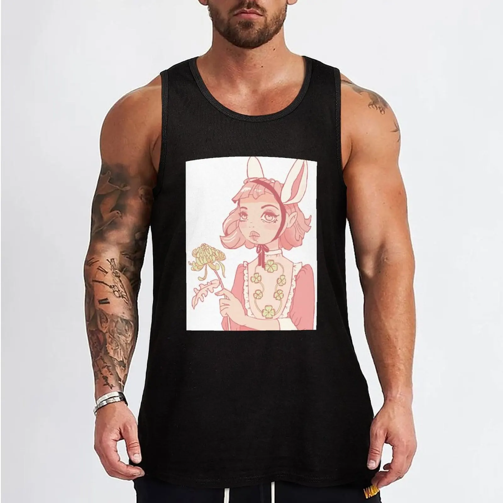 Chrysanthemum Girl Tank Top men gym Body man