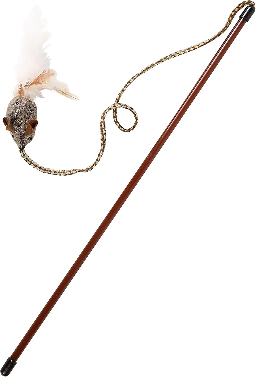 Playful Feathered Cat Toy Interactive Wand